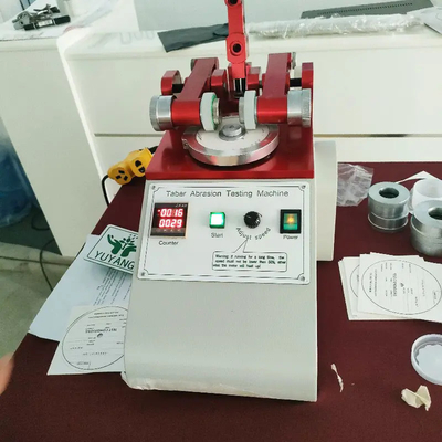 Tester de abrasión de tejido de caucho de cuero ASTM D 1175 60/72 Rpm 37-38mm