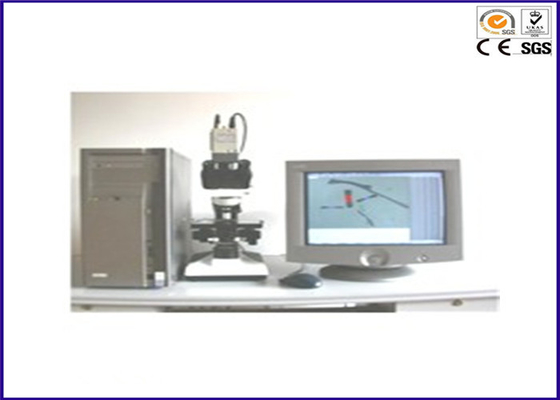 100W analizador de fibra óptica del diámetro de la CA 230V, probador de la fineza de la fibra del ISO 137