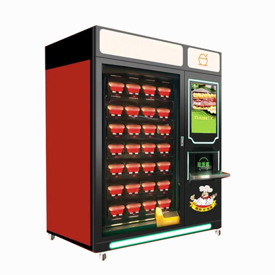 Pantalla táctil interactiva de la máquina expendedora de la comida de la pizza del bocado de Wifi que hace publicidad de la exhibición en venta
