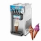 Máquina de helados de acero inoxidable de servicio suave de mesa comercial Top Tres sabores con bomba de aire